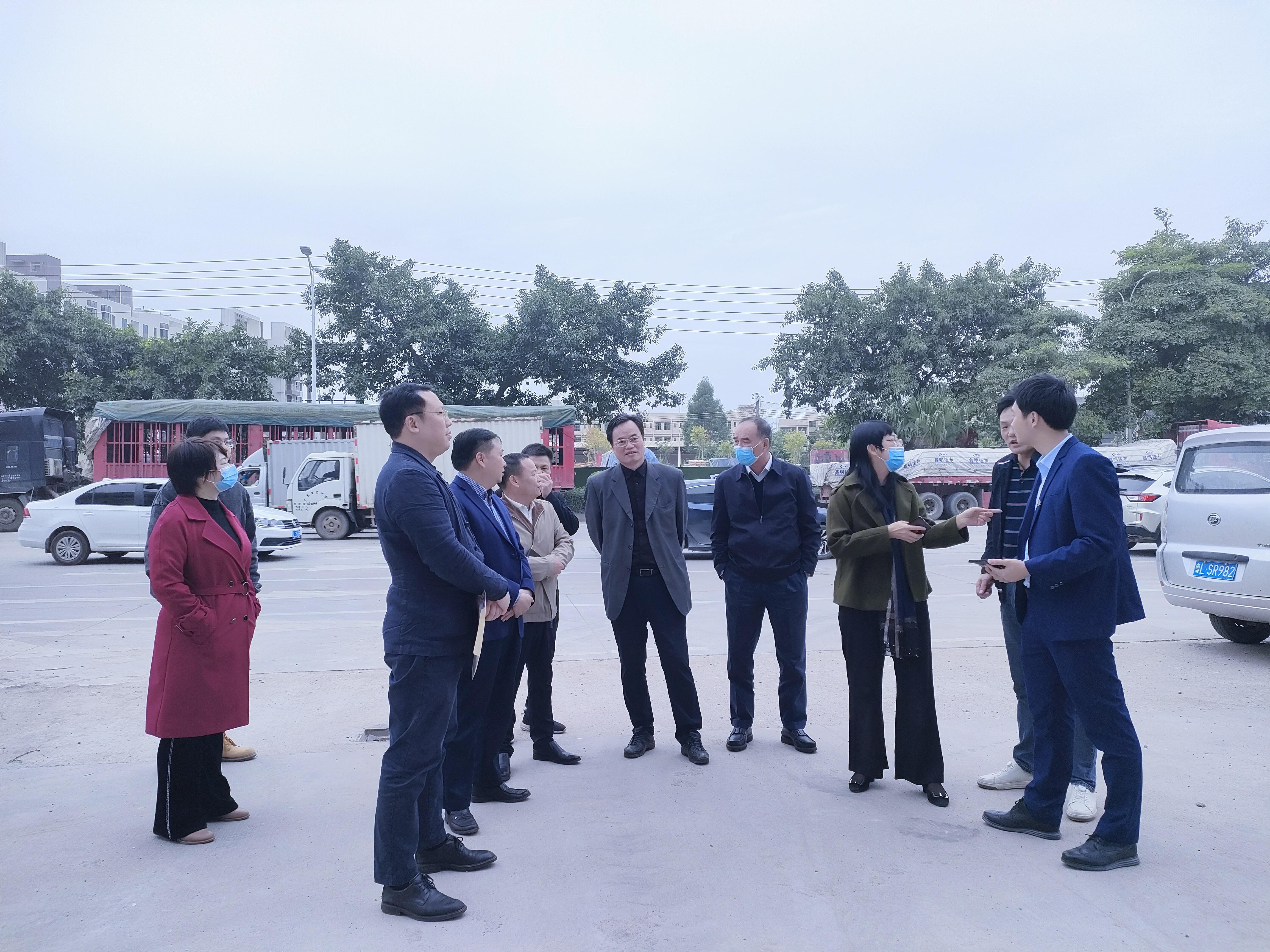 领导关怀丨市政协领导调研茂森跨境电商产业园建设工作(图1)